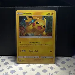 Pokemon Card - Pikachu Black Star Promo SM76 Holo - Image 1