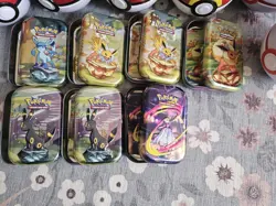 Pokemon TCG Poke Ball Tins, Lot of 19, Various Styles Empty, No Cards - Image 2