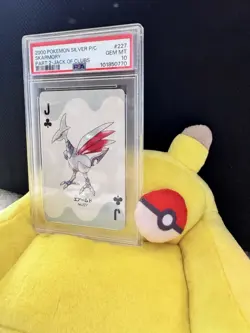 PSA10 2000 POKEMON SILVER VERSION PART2 PLAYING CARDS 227 SKARMORY JACK OF CLUBS - Image 3