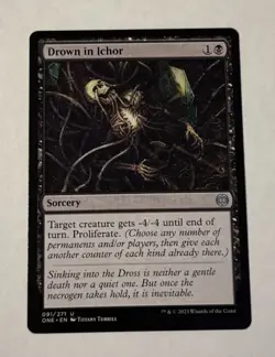 MTG Drown in Ichor - Phyrexia All Will Be One LP - Image 1
