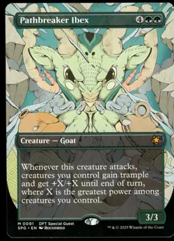 1x Pathbreaker Ibex (Borderless) - Special Guests NM - MTG - Image 1