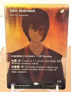 Zuko, Redeemed - Rhys the Redeemed (Borderless) #52 (Foil) (NM) TLE Magic MTG - Image 1