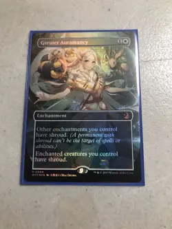 MTG - WOT - Greater Auramancy (Anime Borderless) #64 - Near Mint Foil - Image 1