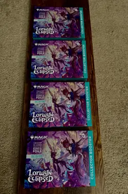 Magic: The Gathering Lorwyn Eclipsed Collector Booster Factory Sealed- Lot of 4 - Image 2