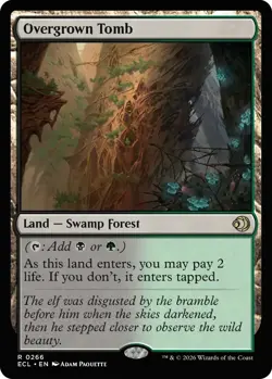 MTG Lorwyn Eclipsed - Overgrown Tomb NM - Image 1