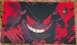 Blood Gengar TCG Playmat - Gengar Game Mat - Gengar Pokemon CCG Mat 24x14 NEW - Image 1