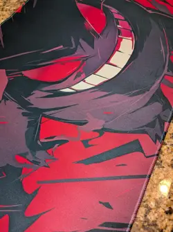 Blood Gengar TCG Playmat - Gengar Game Mat - Gengar Pokemon CCG Mat 24x14 NEW - Image 2
