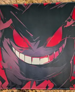 Blood Gengar TCG Playmat - Gengar Game Mat - Gengar Pokemon CCG Mat 24x14 NEW - Image 5