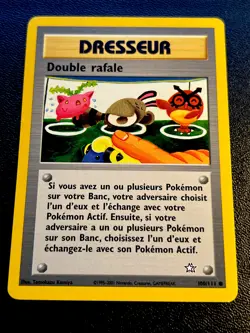 French Double Gust Double Rafale 100/111 LP Neo Genesis Pokemon Card! - Image 1
