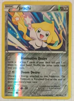 Jirachi 42/108 LP Reverse Holo Rare Pokemon XY - Roaring Skies - Image 1