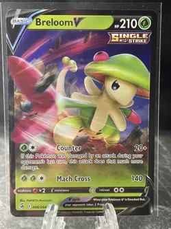 Breloom V 006/264 Holo Ultra Rare Pokemon TCG Fusion Strike - Image 1