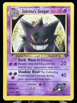 Pokemon - Sabrina’s Gengar - #29/132 - Gym Challenge - Image 1