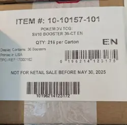 Pokemon TCG Destined Rivals BOOSTER BOX CASE Factory Sealed 6 Box - Image 1
