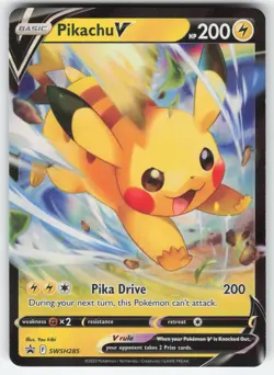 Pikachu V SWSH285 Pokemon TCG Sword & Shield Promo NM - Image 1