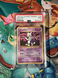 1998 Japanese Vending Series 3 Promo #150 Mewtwo PSA 9 MINT - Image 1
