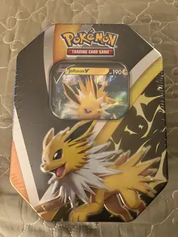 Pokemon Jolteon V and Vaporeon V tins Set Of 2 Eevee Evolutions Factory Sealed - Image 2
