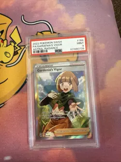 PSA 9 Gardenia's Vigor - Astral Radiance Pokemon 184/189 Holo - Image 1