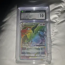 Pokemon- Charizard VSTAR 174/172 Brilliant Stars Rainbow Secret CGC Gem Mint 10 - Image 1