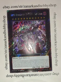 YuGiOh Super Starslayer TY-PHON - Sky Crisis RA04-EN072 Platinum Secret Rare - Image 1