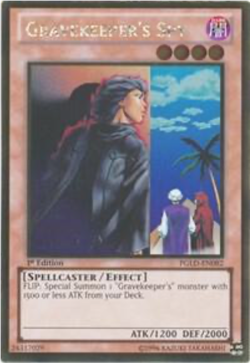 Gravekeeper's Spy - Gold Rare PGLD NM Yugioh - Image 1