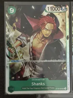 One Piece Shanks (ST16-004/8) Starter Deck 16 GREEN Uta LP FOIL (3) - Image 2