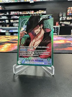 2026 One Piece Dracule Mihawk AAL Alt Art Leader OP14-020 English Super Clean - Image 1