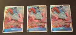 Jinbe OP14-049 SR PLAYSET (3) The Azure Seas Seven One Piece CCG ENGLISH - Image 1