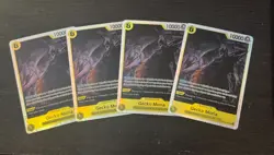 Gecko Moria OP14-104 SR PLAYSET (4) The Azure Seas Seven One Piece CCG ENG NM - Image 1