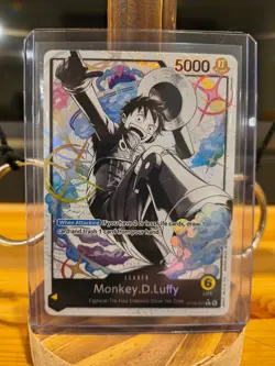 One Piece TCG Monkey D. Luffy ST29-001 Leader Alt Starter Deck Egghead Parallel - Image 1