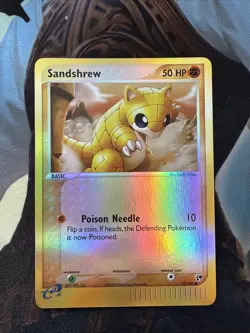 Sandshrew Reverse Holo 75/100 Ex Sandstorm Pokemon Card NM - Image 1