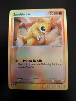 Sandshrew Reverse Holo 75/100 Ex Sandstorm Pokemon Card NM - Image 1