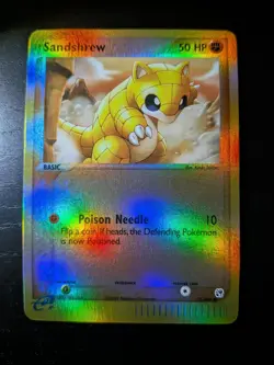 Sandshrew Reverse Holo 75/100 Ex Sandstorm Pokemon Card NM - Image 3