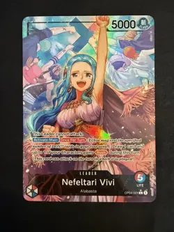 One Piece Nefeltari Vivi OP04-001 Kingdoms of Intrigue Alt Art Leader -Near Mint - Image 5