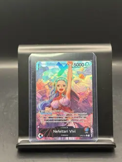One Piece English Kingdoms of Intrigue OP04-001 Nefeltari Vivi LEADER ALT ART NM - Image 1