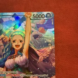 One Piece English Kingdoms of Intrigue OP04-001 Nefeltari Vivi LEADER ALT ART NM - Image 3
