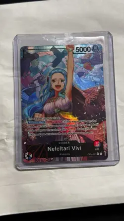 One Piece English Kingdoms of Intrigue OP04-001 Nefeltari Vivi LEADER ALT ART NM - Image 1