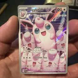 NM Wigglytuff 105/094 Illustration Rare IR Pokemon Phantasmal Flames - Image 1