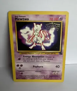 Mewtwo Black Star Promo Card Used Played Condition Pokemon Card TCG WOTC #3 Rare - Image 1