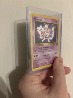 1999 Vintage POKEMON TCG MEWTWO #3 The First Movie Black Star Promo Set HP / MP - Image 4
