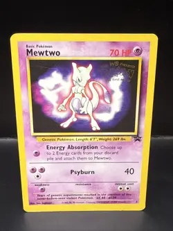 Pokemon TCG Mewtwo #3 Pokemon Wizards Black Star Promo Card WB Movie Stamped A - Image 2