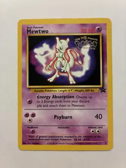 Mewtwo #3 1999 Black Star WB Pokemon the First Movie Promo Pokemon TCG Card - Image 1