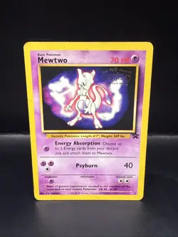 Pokemon TCG Mewtwo #3 Pokemon Wizards Black Star Promo Card WB Movie Stamped - Image 3