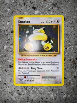Pokemon TCG Cards Snorlax XY179 Black Star Promo Holo - Image 3