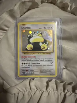 Pokemon TCG Card - Snorlax XY179 Holo Promo XY Black Star Promos LP - Image 1