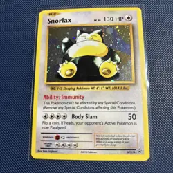 Pokemon TCG Snorlax XY179 Ultra Rare Holo Black Star Promo Card - Image 1