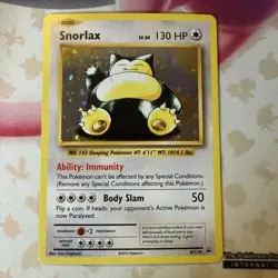 Pokemon TCG Card - Snorlax XY179 Holo Promo XY Black Star Promos LP - Image 1