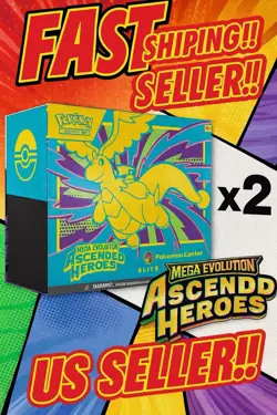 Pokemon Ascended Heroes Pokemon Center ETB Lot Of 2 Confirmed PRESALE! Sealed - Image 1