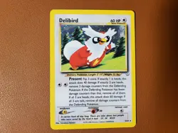 Delibird Neo Revelation Holo Rare 5/64 Unlimited LP Pokemon TCG Card WOTC - Image 1
