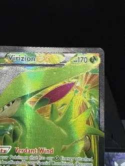 Pokemon Card Virizion EX 96/101 Plasma Blast Full Art Holo Rare Played - Image 2