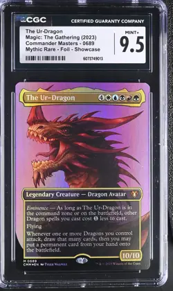 THE UR-DRAGON Commander Masters Borderless Foil Mythic CGC 9.5 MTG - Image 1